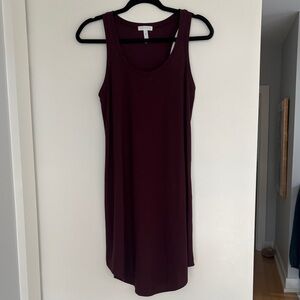 Leith Plum Sleeveless Mini Dress